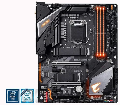 Miniatura 3 de GIGABYTE Z390 AORUS PRO Wi-Fi (Intel LGA1151/Z390/ATX/2xM.2 protector térmico/CA Wi-Fi integrada/fusión RGB, placa base para juegos)