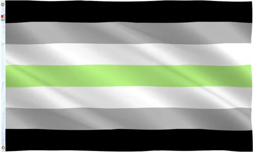 Bandera de agender, banderas de orgullo género queer | Tinte resistente a la decoloración utilizado para colores vivos con ojales de latón, material