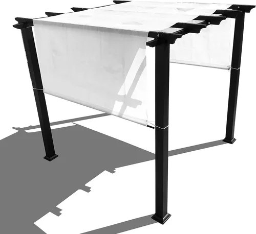 Miniatura 9 de Alion Home Toldo de repuesto personalizable de polietileno de alta densidad permeable con bolsillos para barra para pérgola