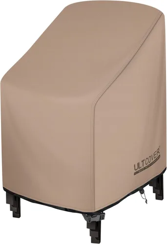 ULTCOVER Funda apilable para silla de patio, impermeable, para exteriores, se adapta a hasta 26 pulgadas de ancho x 34 pulgadas de profundidad x 45