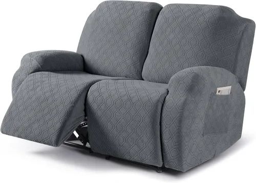 Miniatura 7 de VANSOFY Funda para silla reclinable, 3 piezas elásticas para silla reclinable, funda suave para silla reclinable, protector de muebles para perros