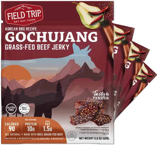Miniatura 11 de Field Trip Bocaditos de carne seca de pollo, totalmente naturales y sin gluten, bocadillos saludables aptos para dieta keto y paleo, bajos