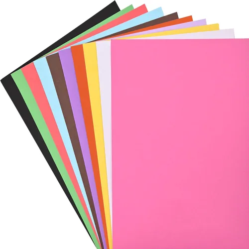 VinTS 50 piezas de tableros de póster de colores, 11.7x16.5 pulgadas 10 colores surtidos de papel para pósteres brillantes de 220g al por mayor para
