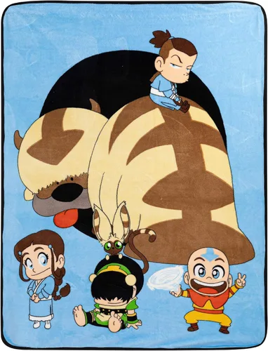 Miniatura 5 de Franco Ropa de cama de felpa suave para niños, manta de micro raschel, 46 x 60 pulgadas, Avatar The Last Airbender