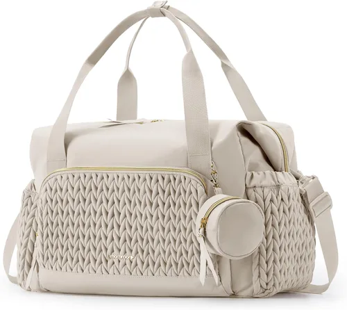 Miniatura 8 de mommore - Bolso para pañales, bolsos de gran capacidad para viajes, bolso para hospital para parto, bolso para bebé con estuche para chupete
