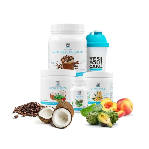 Miniatura 19 de Yes You Can! Kit Detox Plus (galletas y crema de reemplazo de carne, hibisco de aloe vera) - Polvo completo de reemplazo de comidas, refuerzo