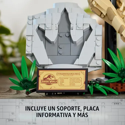 Miniatura 4 de LEGO Jurassic World Fósiles de Dinosaurios: Cráneo de T Rex - Juguete de Construcción de Dinosaurio para Niños y Niñas, Edades 9+ Años - Regalo