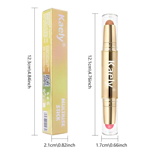 Miniatura 6 de Kaely Contour Blush - Maquillaje multiuso, color crema bronceador para contornear paletas, kit de maquillaje facial, fórmula de acabado radiante 01