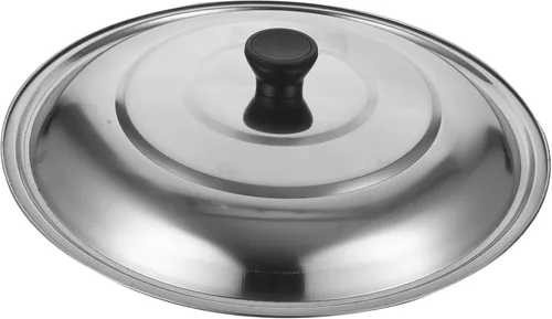 Miniatura 11 de Tapa redonda de acero inoxidable para sartén versátil para utensilios de cocina, tapa de olla para sartenes y ollas, diseño de estilo ideal