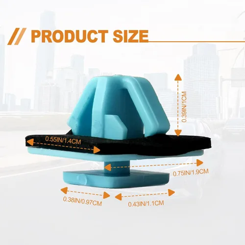 Miniatura 2 de 30 piezas de clip retenedor de moldura de balancín azul compatible con Hyundai Kia Elantra Santa Soul Sportage 87756-1F000