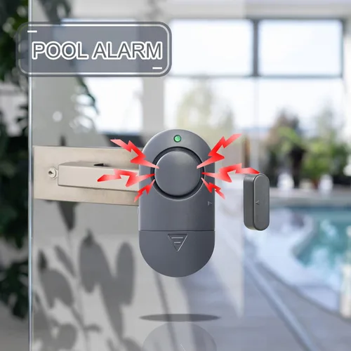 Miniatura 7 de Sensores de alarma de ventana, campanillas de puerta de 120 dB para tienda, alarmas de ventana y puerta para seguridad de los niños (paquete de 10)