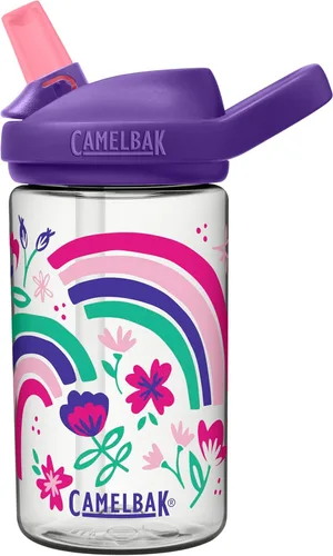 Miniatura 21 de CamelBak Eddy+ Kids Water Bottle with Bite Valve Straw, Leak‑Resistant Easy‑Sip Design for Everyday Hydration, 14oz Kids Monstruos de Skate