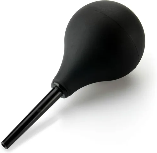LeLuv 3.0 fl oz Douche de grado médico compacto apto para lavavajillas, apto para lavavajillas, silicona y ABS, color negro
