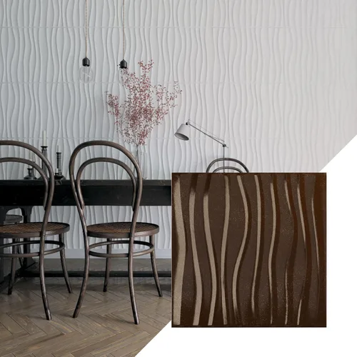 Miniatura 8 de Ekena Millwork 19 5/8 pulgadas de ancho x 19 5/8 pulgadas de alto Shoreline EnduraWall Panel decorativo de pared 3D, aluminio
