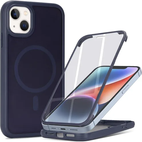 Miniatura 31 de Funda magnética para iPhone 12 mini con protector de pantalla integrado, compatible con MagSafe, para Apple 12 Mini, fundas de cuerpo completo
