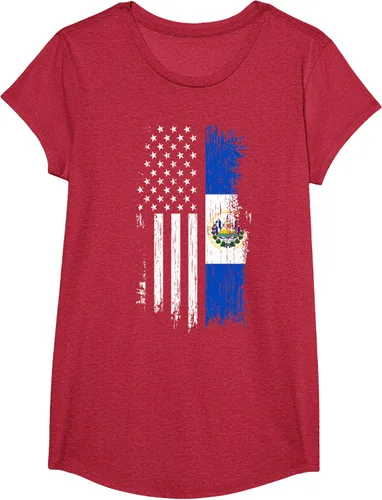 Miniatura 72 de Camiseta de la bandera de Estados Unidos salvadoreño - Camiseta de El Salvador USA