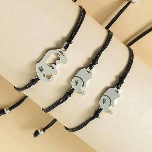 Miniatura 2 de Pulseras a juego con texto en inglés "I Love You" para parejas de amistades para mujeres, adolescentes y niñas, pulseras para mejores amigos