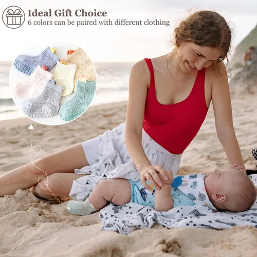 Miniatura 8 de ZURLEFY Nuevos calcetines de malla de verano para bebés, niños y niñas pequeñas, calcetines para recién nacidos, accesorios esenciales para bebés