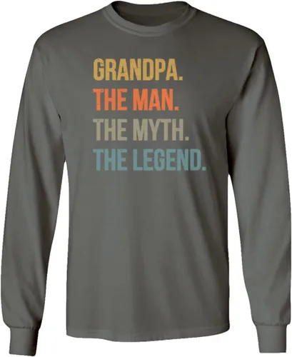 Miniatura 3 de Grandpa Man Myth Legend - Camiseta unisex de manga larga