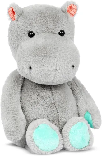Miniatura 12 de B. toys – Conejo de peluche de 30 cm suave y mullido lavable – Tonos felices – Conejo Peppy Mint – 0 meses+ Conejito gris hielo