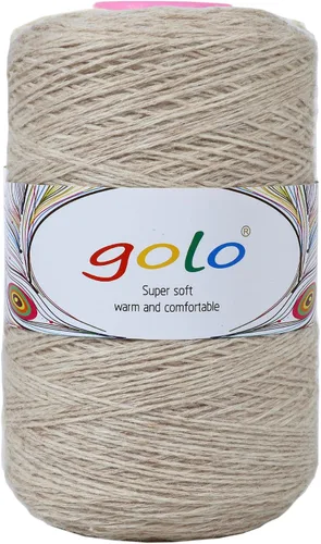 Miniatura 23 de golo Hilo de cono de lana para tejer 8.8oz 400yd 100% hilo de lana para tejer a mano 401-Blanco