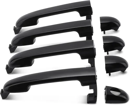 X4XZ 4 piezas de manijas exteriores delanteras y traseras izquierda y derecha para Hyundai Elantra 2006-2012 (OEM# 826512H000 826522H010 826522H020)