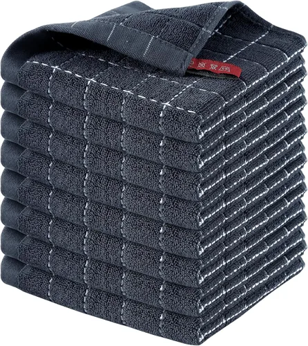 Miniatura 102 de Homaxy Paños de cocina 100% algodón de felpa, toallas de cocina ultra suaves y absorbentes para la cocina, adecuadas para secar y lavar platos