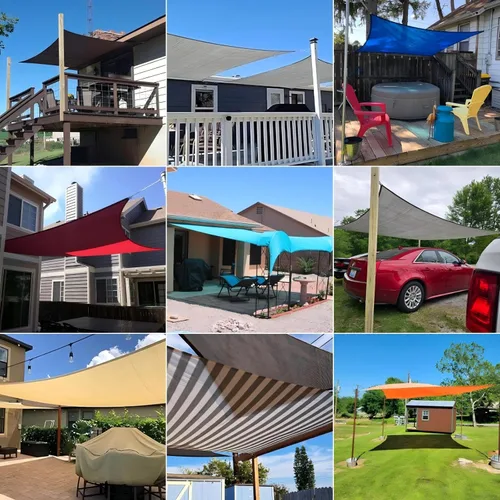 Miniatura 2 de Patio Paradise - Toldo parasol rectangular de 8 x 12 pies, Toldo con bloqueador de rayos UV para patio, toldo para dar sombra, toldo resistente