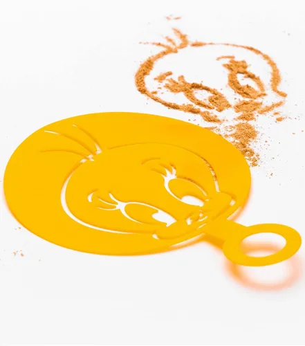 Miniatura 5 de LOONEY TUNES Juego de regalo de la cocina del hogar de la taza del capuchino de Tweety amarillo de la plantilla de la taza