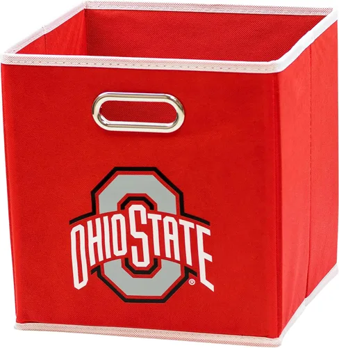 Miniatura 23 de Franklin Sports Cubos de almacenamiento de tela del equipo universitario de la NCAA hechos para adaptarse a organizadores de almacenamiento