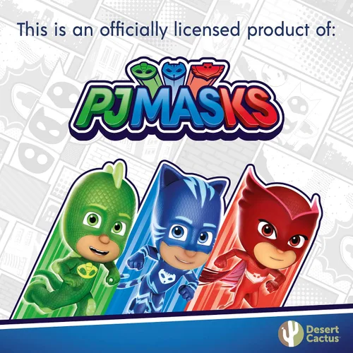 Miniatura 6 de Desert Cactus PJ Masks Invitations - Tarjetas de invitaciones de fiesta para niños y niñas, 10 unidades con sobres, feliz cumpleaños (estilo B)