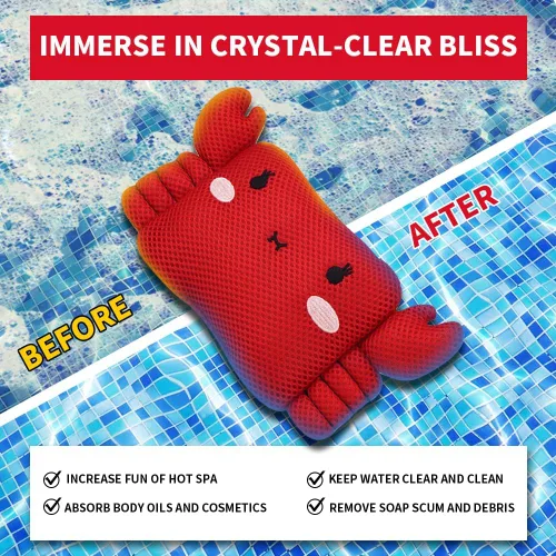 Miniatura 6 de TPmax Paquete doble de esponja reutilizable para bañera de hidromasaje y esponja absorbente de aceite, accesorios imprescindibles para bañera