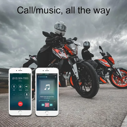 Miniatura 3 de Auriculares para casco de motocicleta Bluetooth 5.0, auriculares deportivos con reducción de ruido, respuesta automática, control de volumen
