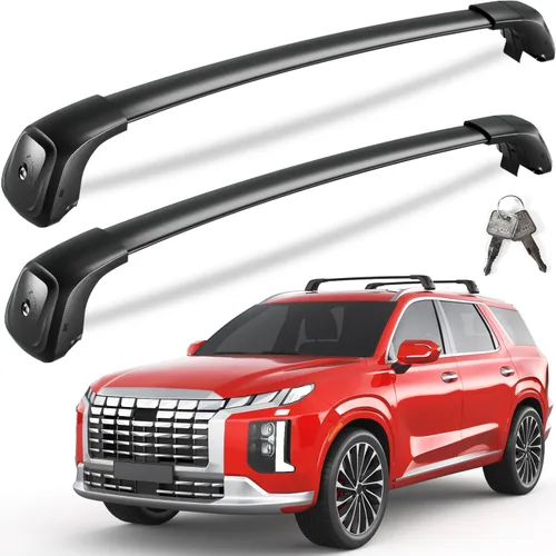 Miniatura 12 de KINGGERI Barras transversales de techo con cerradura de 330 libras compatibles con Volkswagen VW Atlas Cross Sport 2020-2026