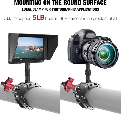 Miniatura 3 de Super Clamp con perno estándar de 1/4 y 3/8 para estudio de video fotográfico, abrazadera de cangrejo de cámara fotográfica para cámaras