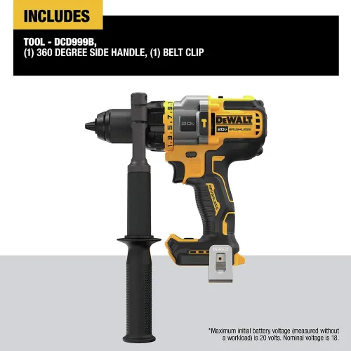 Miniatura 2 de DEWALT FLEXVOLT ADVANTAGE 20V MAX* Rotomartillo inalámbrico, 1/2 pulgada, herramienta sola (DCD999B)