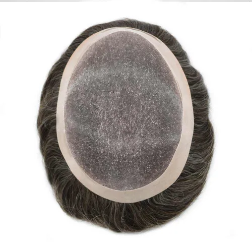 Miniatura 6 de Mens Toupee Hair Piece For Men Fine Mono Men Hair System Toupee For Men Hair Piece Real Human Hair System For Men Protesis Capilar Para Hombre 6x9