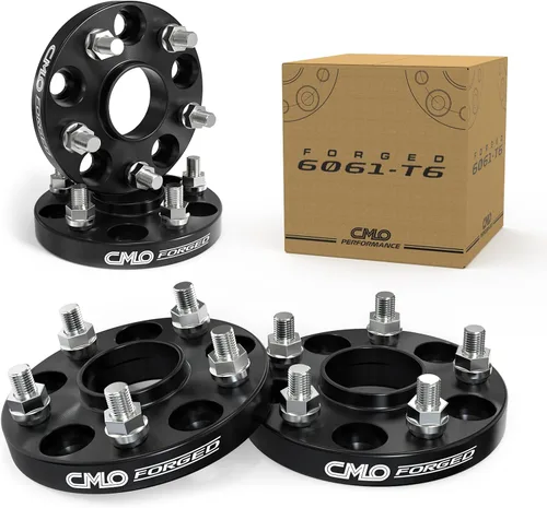 Miniatura 23 de Customadeonly Espaciadores de rueda centrados negros forjados 5x100 de 0.984 in (1 pulgada) (2 piezas) - Compatible con Subaru BRZ, Impreza