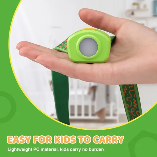 Miniatura 9 de EverBrite Linterna frontal LED recargable para niños con modo RGB y diadema ajustable, 3 modos multicolor para niños, lámpara de cabeza brillante