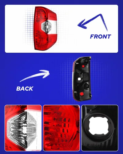 Miniatura 8 de Para el montaje de luces traseras Toyota Tundra, montaje de lámpara trasera AUTOONE para camioneta Tundra 2014-2021, parte trasera de fábrica, lado
