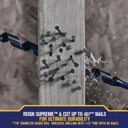 Miniatura 5 de Irwin Tools IWAX3010 - Broca de barrena Speedbor Supreme, 1 pulgada x 18 pulgadas