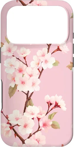 Miniatura 29 de Funda rosa pastel con patrón Japanese Cherry Blossom Floral Flower para iPhone 14 Pro