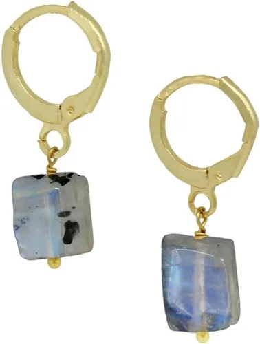 Miniatura 31 de Gempires Handmade Gemstone Hoop Earrings Raw Crystal Dangle Jewelry Hypoallergenic Gold Plated Lightweight Elegant Jewelry Gifts For Women