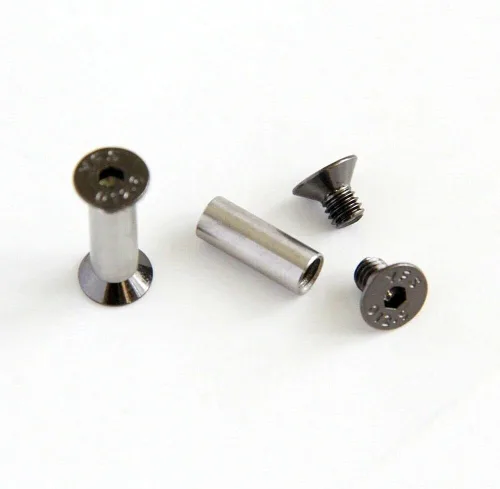 Miniatura 5 de 10 Uds. Cuchillo Mango Perno Remaches Tornillo Sujetador Tuerca DIY Material US