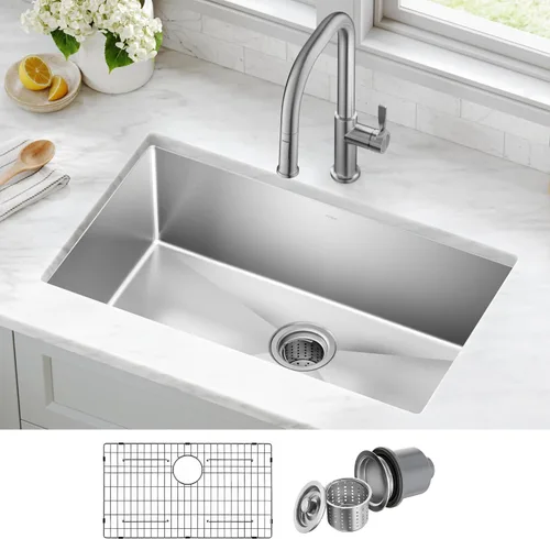 Miniatura 2 de Kraus - KHU100-30 - Fregadero de cocina de acero inoxidable, de 30 pulgadas