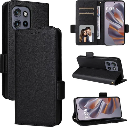 Miniatura 179 de Funda de piel sintética compatible con Motorola Moto E22 4G, funda de piel sintética compatible con Motorola Moto E22i 4G, color negro