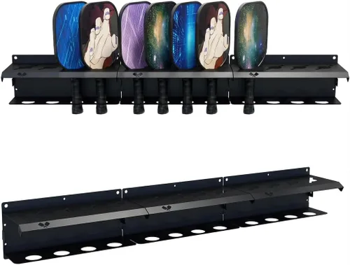 Pickleball Paddle Rack