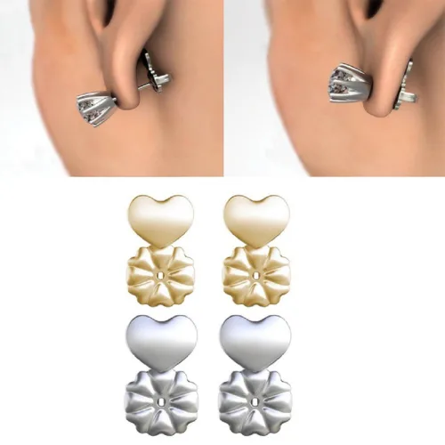 Miniatura 6 de Magic Bax - Elevadores de pendientes 2 pares de elevadores de pendientes hipoalergénicos ajustables