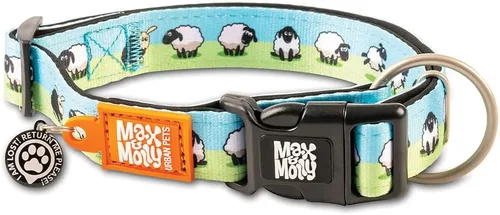 Max & Molly Urban Pets Smart ID - Collar para perro con etiqueta de seguridad QR Gotcha! para mascotas y perfil de mascota personalizado, neopreno