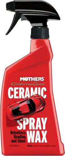 Mothers California Gold Cera en aerosol, 16 oz. – Superhidrofóbica, ofrece un brillo profundo, perlas persistentes y brillo duradero en una fórmula